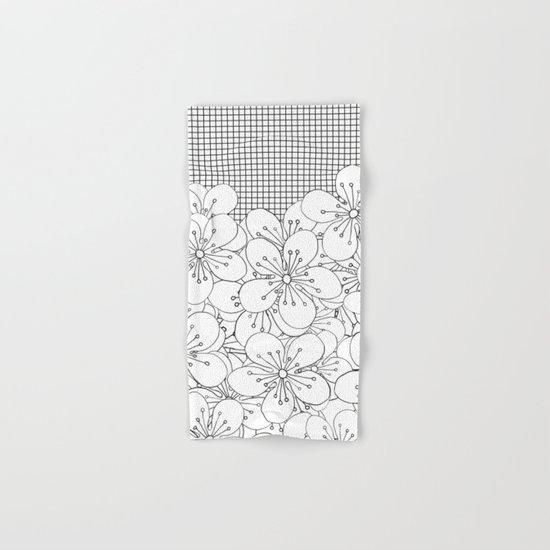 Cherry Blossom Grid - In Memory of Mackenzie Hand & Bath Towel