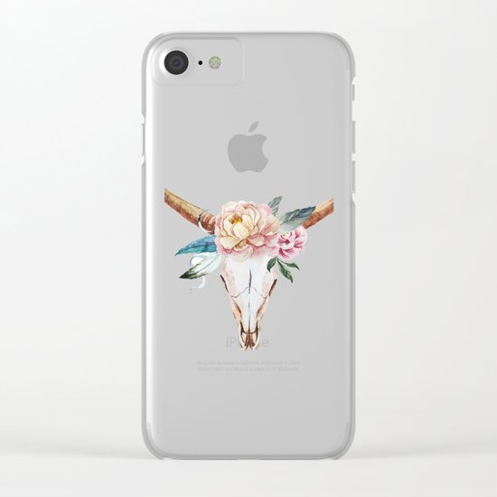 Animal Skull 04 Clear iPhone Case