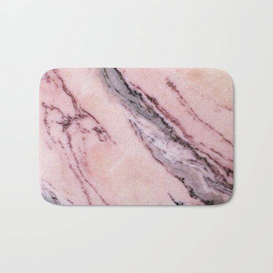 Pink Marble Bath Mat