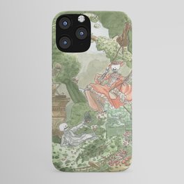 The Swing - Fragonard - Skeleton version iPhone Case