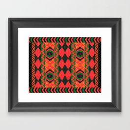 Neon tribal art Framed Art Print