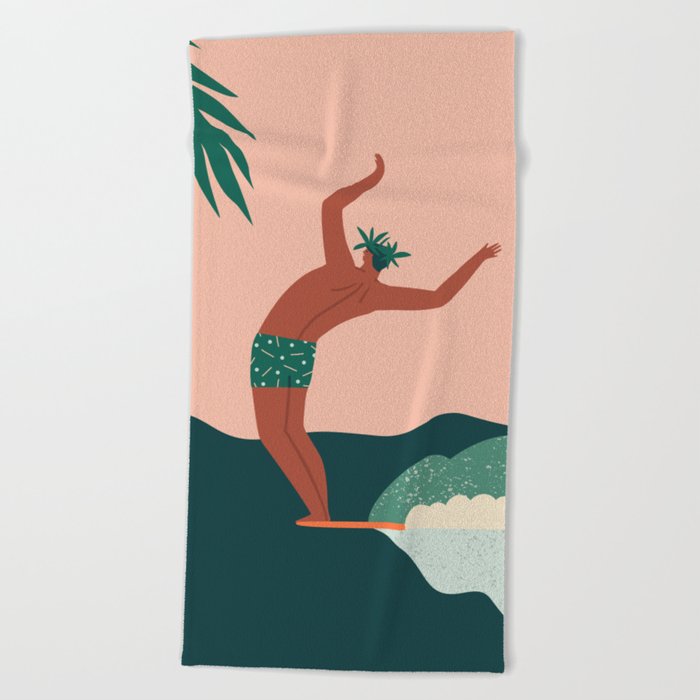 Go with a flow Beach Towel