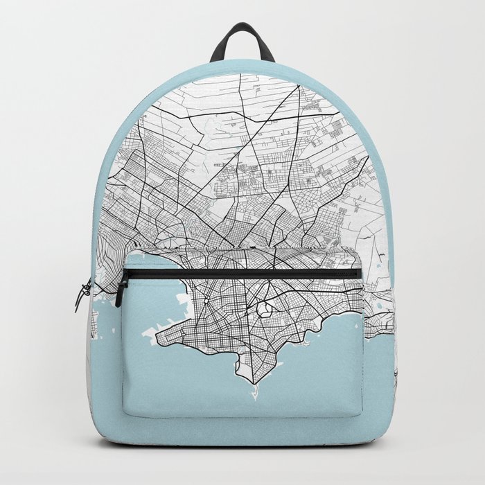 Montevideo, Uruguay City Map - Circle Backpack