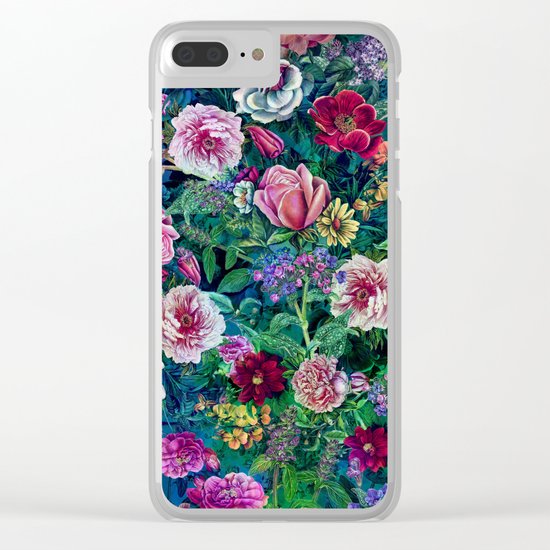 Botanical Flowers II Clear iPhone Case
