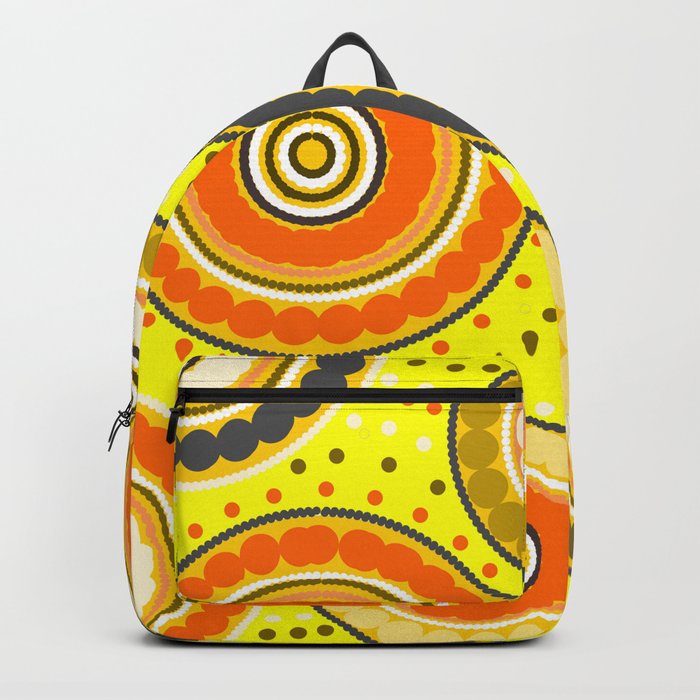 Beads and circles- aboriginal pattern Backpack