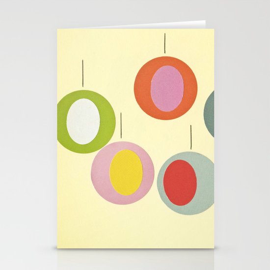 Christmas Baubles Stationery Cards