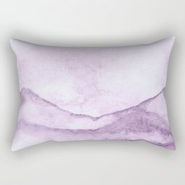 Serene Landscape in Watercolor Rectangular Pillow