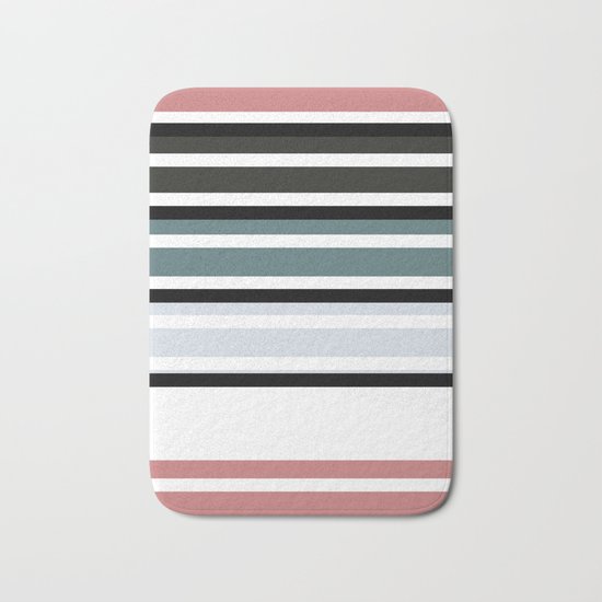 Simple colorful striped pattern . 3 Bath Mat
