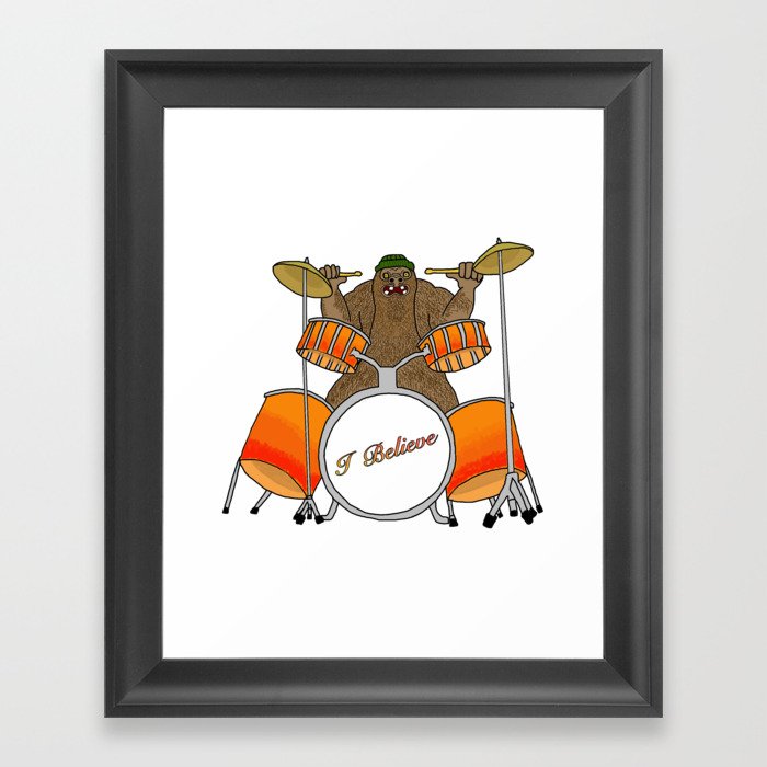 Bigfoot's Drum Solo Framed Art Print