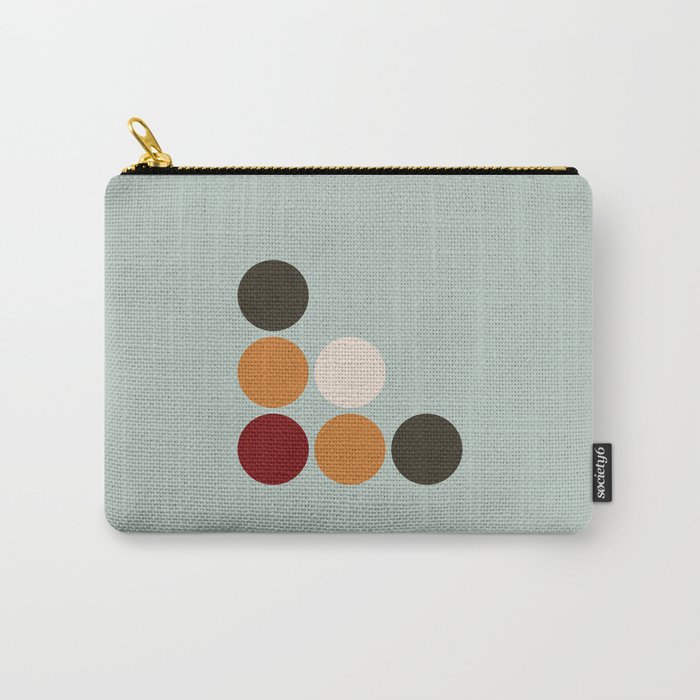 Akateko - Classic Colorful Minimal Retro Dots Carry-All Pouch