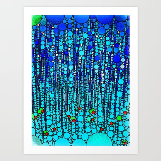 :: Blue Martini Celebration :: Art Print