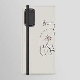 Brave bear Android Wallet Case