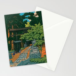 Kumagai Dairaidou Shrine by Kawase Hasui Stationery Card