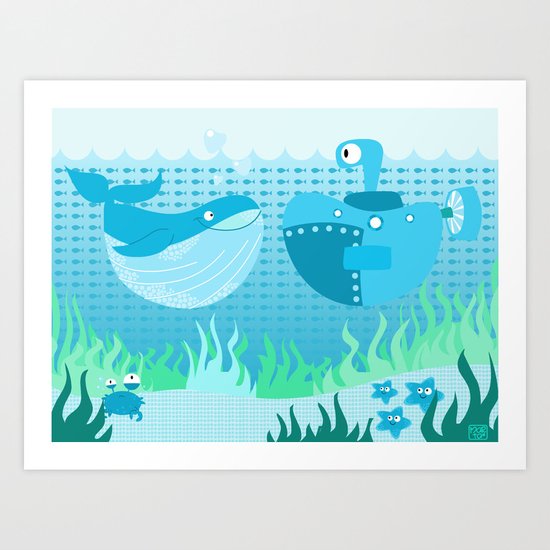 under the sea Art Print
