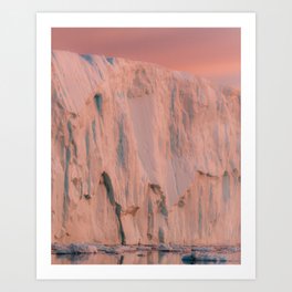 Pastel colored Iceberg in Sunset Light – Greenland Art Print