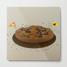 Chocolate Chips War Zone Metal Print