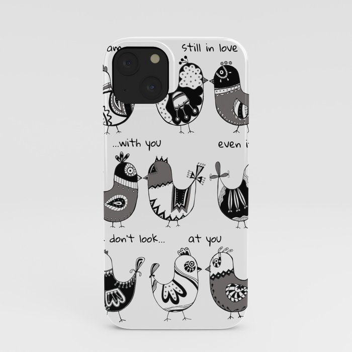 Easter Hen white iPhone Case
