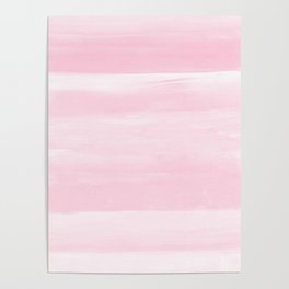 Soft Pink Watercolor Abstract Minimalism #1 #minimal #painting #decor #art #society6 Poster