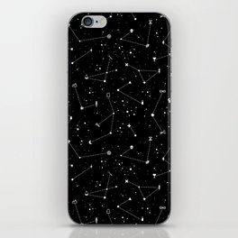 Constellations (Black) iPhone Skin