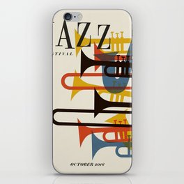 Vintage poster-Jazz festival 2016 iPhone Skin