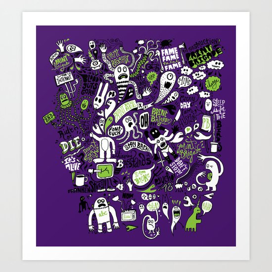 Print Brigade Collage Art Print