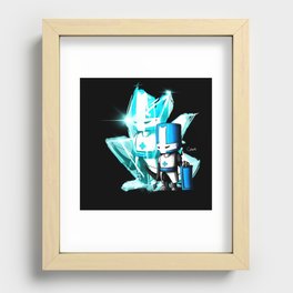 One Blue Knight  Recessed Framed Print