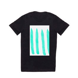 Watercolor Vertical Lines With White 60 T Shirt