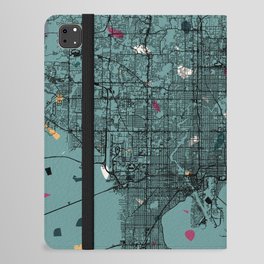 TAMPA - us city map in terrazzo style iPad Folio Case