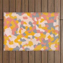 Exhale Arise Yellow Sun Pink Outdoor Rug