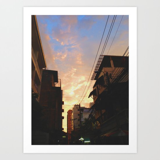 Urban Sunset Art Print
