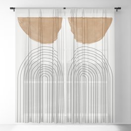 Minimalist Space Sheer Curtain