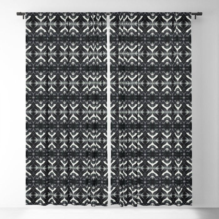 Romantic abstract frills and texture pattern Blackout Curtain