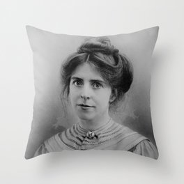 Annie Kenney Portrait Throw Pillow