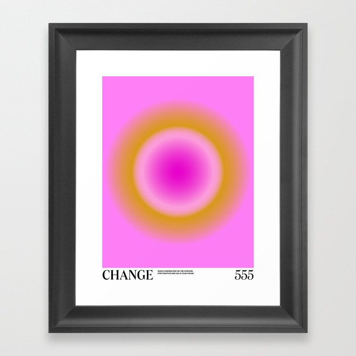 Angel Numbers: Change Framed Art Print