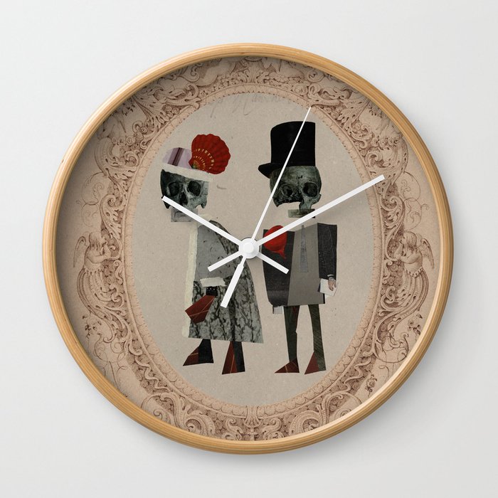 Mr. and Mrs. Death Wall Clock