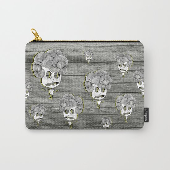 headache wood girl Carry-All Pouch
