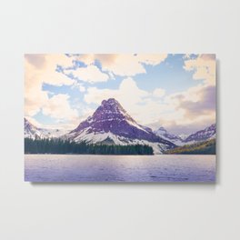 Two Medicine Lake Metal Print | Eastglacier, Clouds, Anniebailey, Purple, Twomedicinelake, Landscape, Wilderness, Woodland, Blue, Nature 