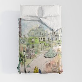 Madeline Montmartre colored Comforter