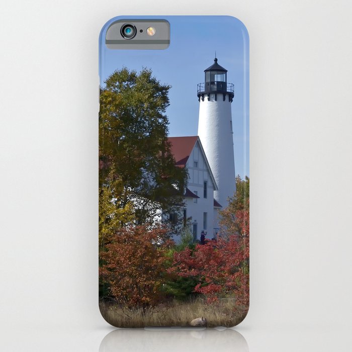 Pt Iroquois Lighthouse Fall iPhone Case