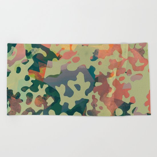 Camouflage XXXXV Beach Towel