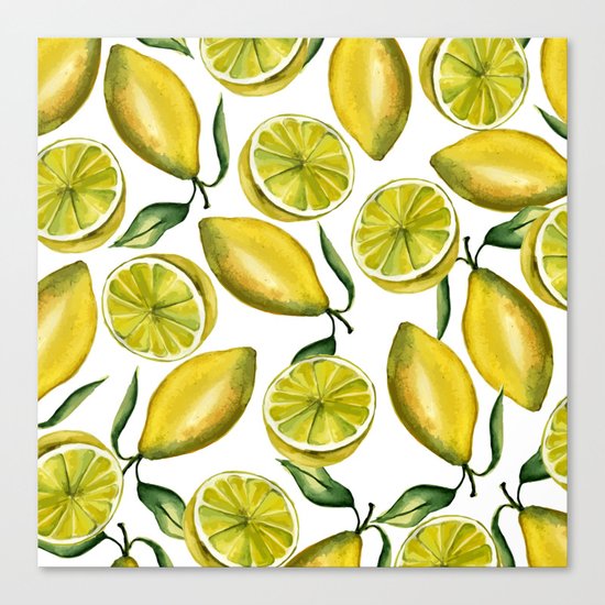 Lemons Canvas Print