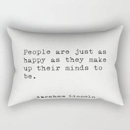 Abraham Lincoln quote  Rectangular Pillow