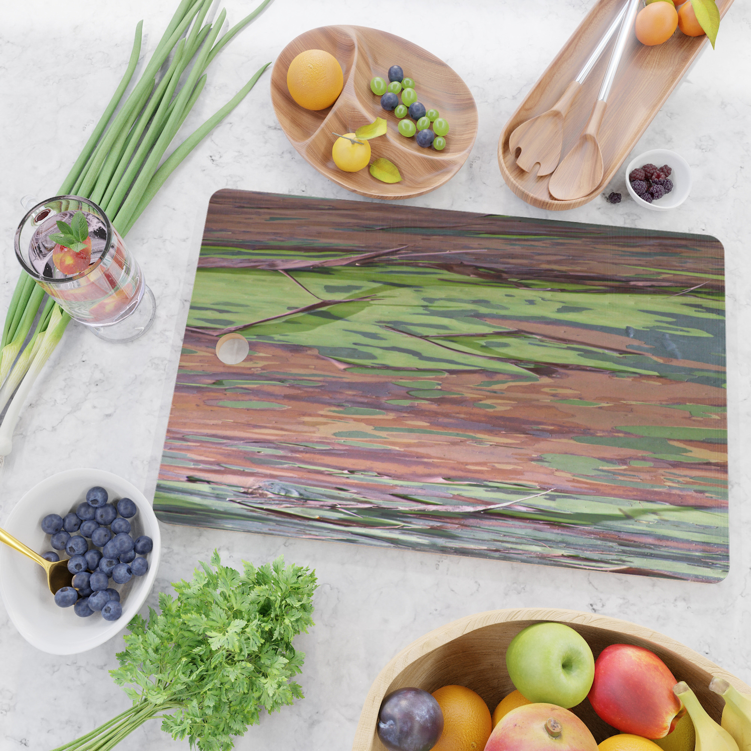 Rainbow Eucalyptus Tree Cutting Board By Vadasyva Society6