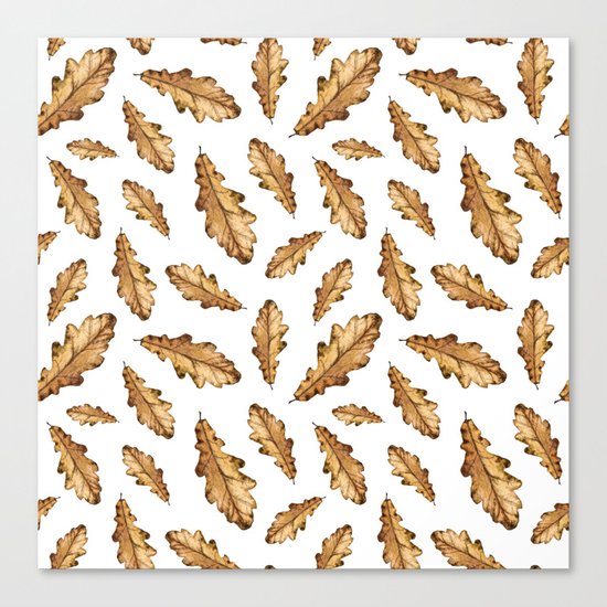 Autumn Leaves Pattern 01 Canvas Print