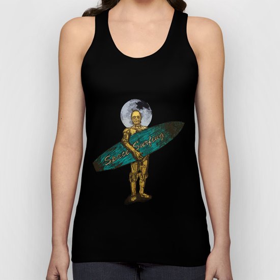 Space Surfer Unisex Tank Top