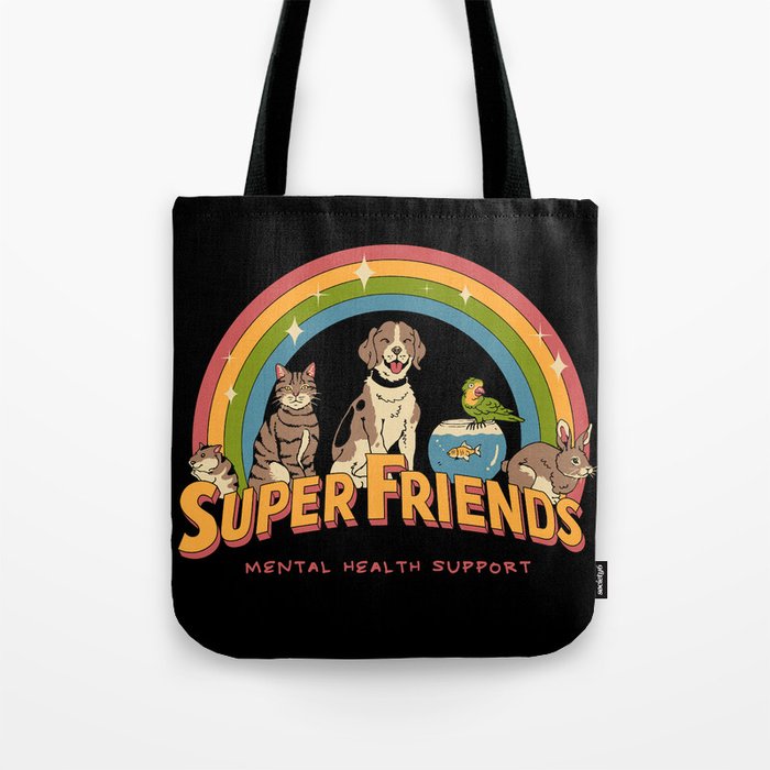 Super Mental Health Friends Tote Bag