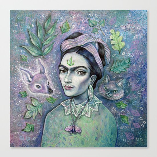 Magical Girl Frida Canvas Print