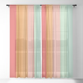 Vintage Rainbow Sheer Curtain