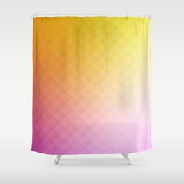 Colorful Geometric Squares Mosaic Background vintage Shower Curtain
