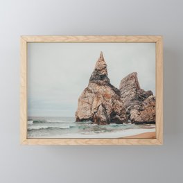 Can you spot the bear? Ursa Beach, Portugal  Framed Mini Art Print
